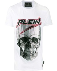 Philipp Plein Rhinestone Skull T Shirt