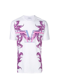 Versace Collection Rib Pattern Tee
