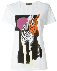 Roberto Cavalli Zebra Print T Shirt