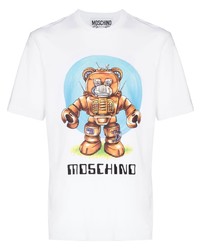 Moschino Robot Teddy Organic Cotton T Shirt