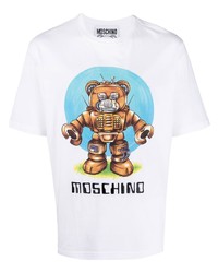 Moschino Robotic Teddy Print T Shirt