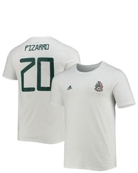 adidas Rodolfo Pizarro White Mexico National Team Amplifier Name Number T Shirt