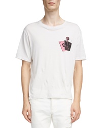 Saint Laurent Rose Graphic T Shirt