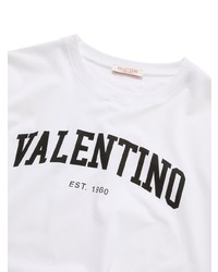 Valentino Round Neck Logo Print T Shirt