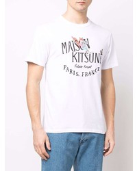 MAISON KITSUNÉ Royal News Logo Print T Shirt