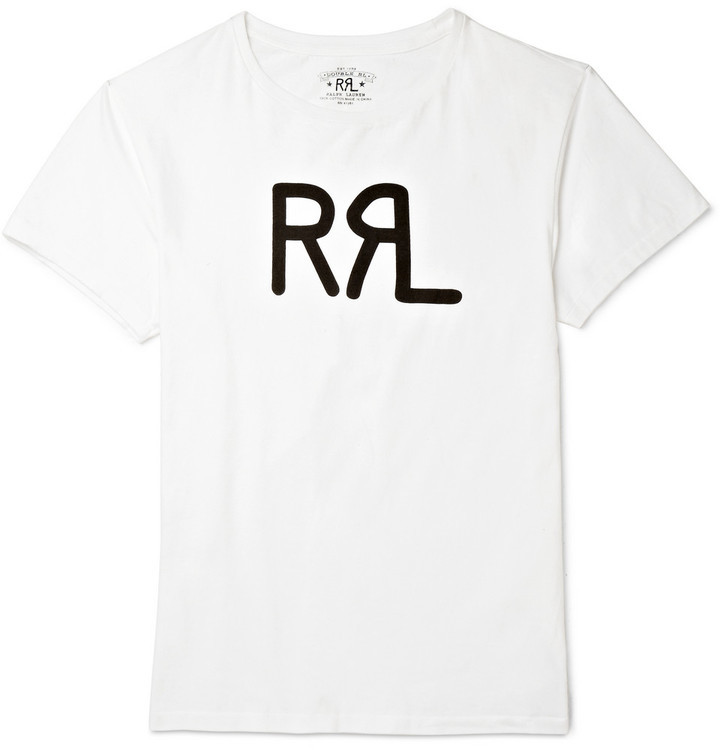 Rrl Slim Fit Printed Cotton Jersey T Shirt, $75 | MR PORTER | Lookastic