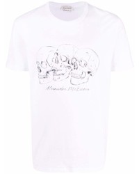 Alexander McQueen Rushmore Skull Print T Shirt