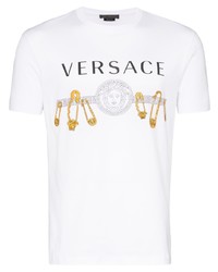 Versace Safety Pin Print T Shirt