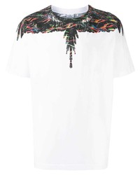 Marcelo Burlon County of Milan Scratched Wings Print T Shirt