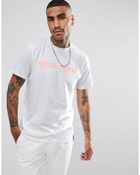 Gio Goi Script Logo T Shirt In White