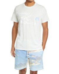 Sol Angeles Seagulls Waves Cotton Graphic Tee In Dew At Nordstrom