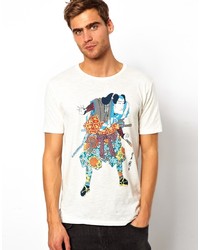 Selected T Shirt With Warrior Print