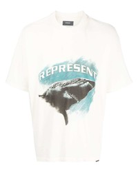Represent Shark Graphic Print T Shirt