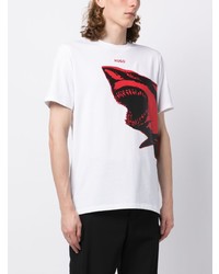 Hugo Shark Print Cotton T Shirt