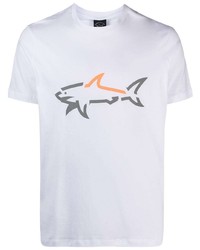Paul & Shark Shark Print T Shirt