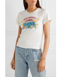 RE/DONE Shine Printed Cotton Jersey T Shirt