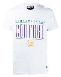 VERSACE JEANS COUTURE Short Sleeved Logo Print T Shirt