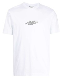 Emporio Armani Short Sleeved Logo Print T Shirt