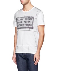 Alexander McQueen Sign Print T Shirt