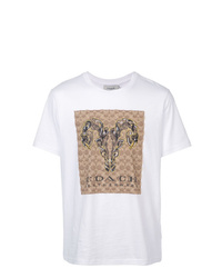 Coach Signature Tattoo Print T Shirt