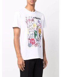 Alexander McQueen Sketch Collage Print T Shirt