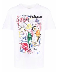 Alexander McQueen Sketch Collage Print T Shirt