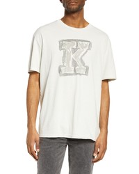 Ksubi Sketchy Cotton Graphic Tee In Grey At Nordstrom
