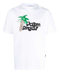 Palm Angels Sketchy Print Cotton T Shirt
