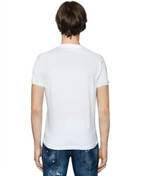 DSQUARED2 Skiing Printed Cotton Jersey T Shirt