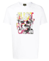 Just Cavalli Skull Detail Logo T Shirt