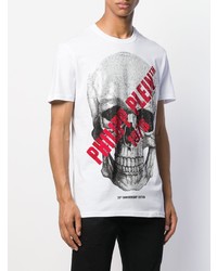 Philipp Plein Skull Embellished T Shirt