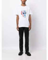 Alexander McQueen Skull Graphic Cotton T Shirt