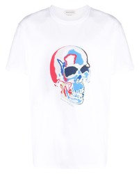 Alexander McQueen Skull Graphic Cotton T Shirt