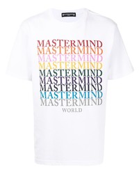 Mastermind World Skull Logo Print Cotton T Shirt