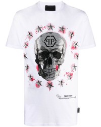 Philipp Plein Skull Logo Print T Shirt