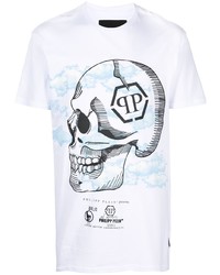 Philipp Plein Skull Print Cotton T Shirt