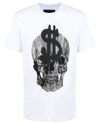 Philipp Plein Skull Print Crew Neck T Shirt