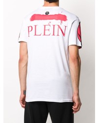 Philipp Plein Skull Print Logo Detail T Shirt