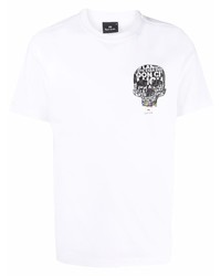 PS Paul Smith Skull Print Organic Cotton T Shirt