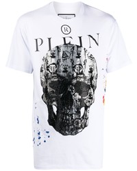 Philipp Plein Skull Print Short Sleeve T Shirt