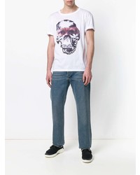 Poan Skull Print T Shirt