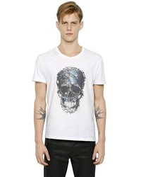 Alexander McQueen Skull Printed Cotton T Shirt
