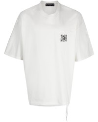 Mastermind Japan Skull Qr Code Print T Shirt