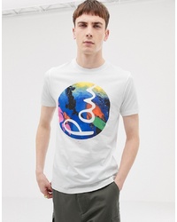 PS Paul Smith Slim Fit Bar Logo T Shirt In White