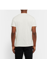 Saint Laurent Slim Fit Star Print Cotton Jersey T Shirt