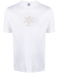 Eleventy Slogab Print Hemp T Shirt