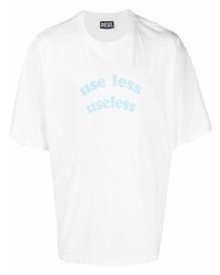 Diesel Slogan Crew Neck T Shirt