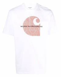 Carhartt WIP Slogan Logo Print Organic Cotton T Shirt