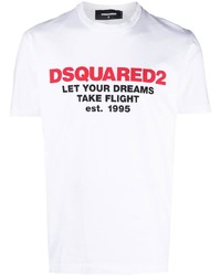 DSQUARED2 Slogan Logo Print T Shirt