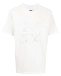 Takahiromiyashita The Soloist Slogan Print Chest Pocket T Shirt